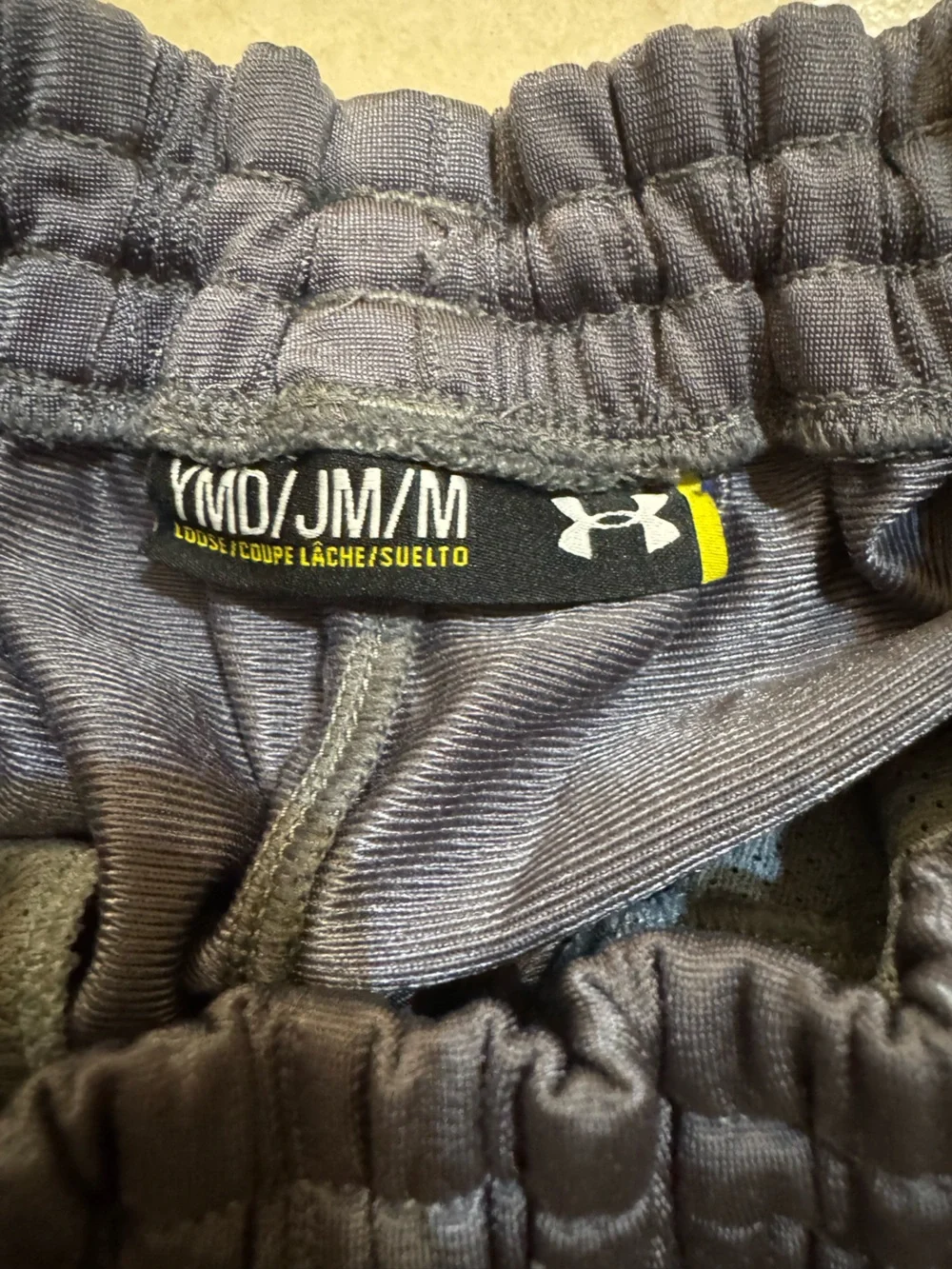 Under Armour Kids Gray Joggers with Black Side Panels